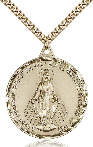 14kt Gold Filled Miraculous Medal Catholic Jewelry