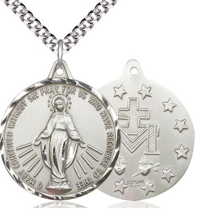 Sterling Silver Miraculous Medal Catholic Jewelry