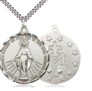Sterling Silver Miraculous Medal Catholic Jewelry