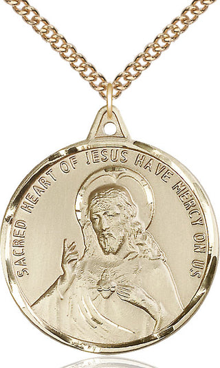 14kt Gold Filled Scapular Medal Catholic Jewelry