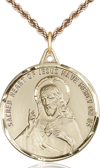 14kt Gold Scapular Medal