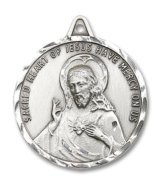 Sterling Silver Scapular Medal Catholic Jewelry