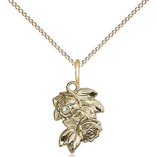 14kt Gold Rose Medal