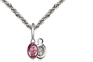 Sterling Silver Miraculous Medal Religious and Catholic Jewelry