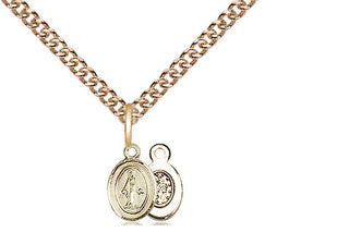 14kt Gold Filled Miraculous Medal Religious and Catholic Jewelry