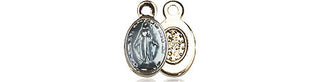 Gold Plate Sterling Silver Miraculous Medal