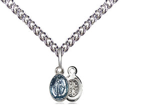 Sterling Silver Miraculous Medal Religious and Catholic Jewelry