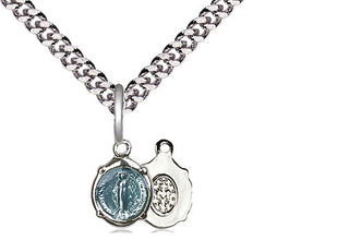 Sterling Silver Miraculous Medal Religious and Catholic Jewelry