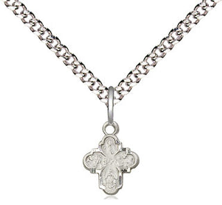 Sterling Silver 4-Way Medal Religious and Catholic Jewelry