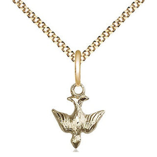 14kt Gold Filled Holy Spirit Medal Religious and Catholic Jewelry