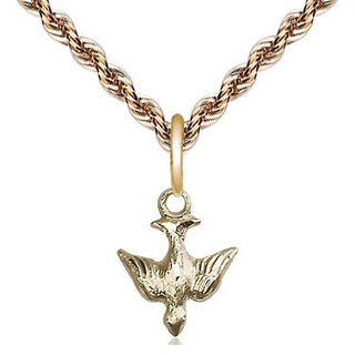 14kt Gold Holy Spirit Medal