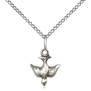 Sterling Silver Holy Spirit Medal Religious and Catholic Jewelry