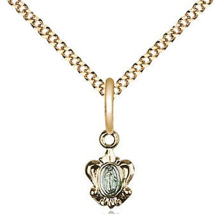 Gold Plate Sterling Silver Miraculous Medal Religious and Catholic Jewelry
