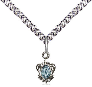 Sterling Silver Miraculous Medal Religious and Catholic Jewelry