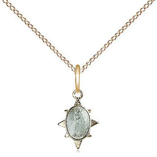 Gold Plate Sterling Silver Miraculous Medal Religious and Catholic Jewelry