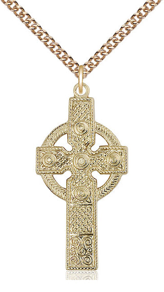 14kt Gold Kilklispeen Cross Medal