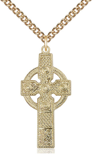 14kt Gold Kilklispeen Cross Medal