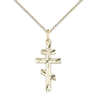 14kt Gold Filled Saint Andrew Cross Medal Religious Jewelry