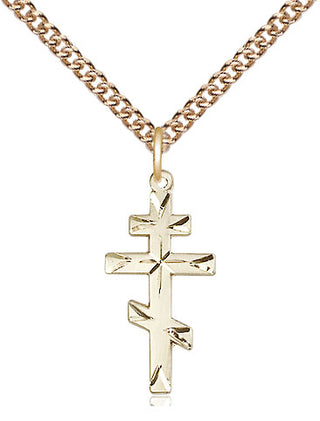 14kt Gold Filled Saint Andrew Cross Medal Religious Jewelry