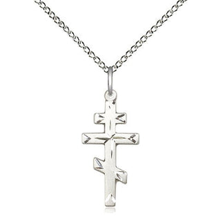 Sterling Silver Saint Andrew Cross Medal Religious Jewelry