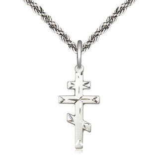 Sterling Silver Saint Andrew Cross Medal Religious Jewelry