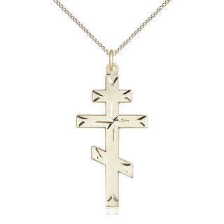 14kt Gold Filled Cross Medal Catholic Jewelry