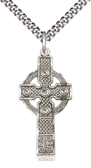 Sterling Silver Kilklispeen Cross Medal Catholic Jewelry