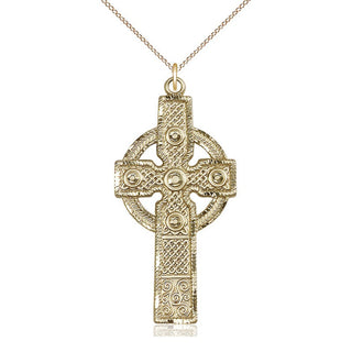 14kt Gold Filled Kilklispeen Cross Medal Catholic Jewelry