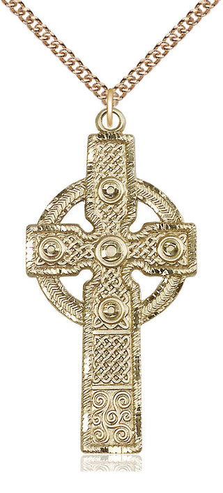 14kt Gold Filled Kilklispeen Cross Medal Catholic Jewelry