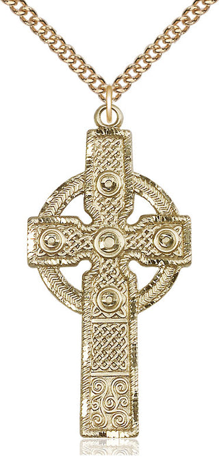 14kt Gold Kilklispeen Cross Medal