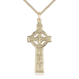 14kt Gold Filled Scriptures Cross Medal Catholic Jewelry