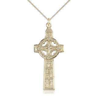 14kt Gold Filled Scriptures Cross Medal Catholic Jewelry