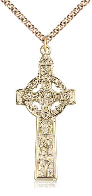 14kt Gold Scriptures Cross Medal