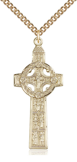 14kt Gold Scriptures Cross Medal