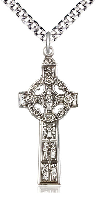 Sterling Silver Scriptures Cross Medal Catholic Jewelry