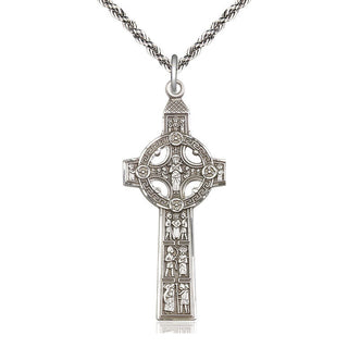 Sterling Silver Scriptures Cross Medal Catholic Jewelry