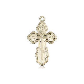 14kt Gold Filled Saint Olga Cross Medal
