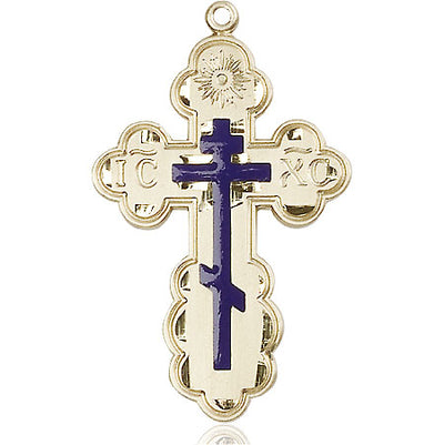 14kt Gold Saint Olga Cross Medal | Large