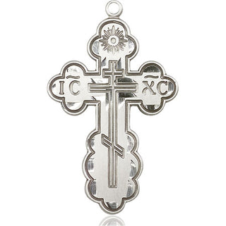 Sterling Silver Saint Olga Cross Medal Catholic Jewelry