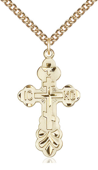 14kt Gold Cross Medal