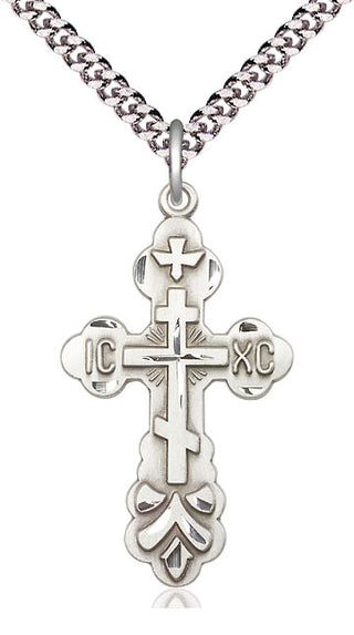 Sterling Silver Cross Medal Catholic Jewelry