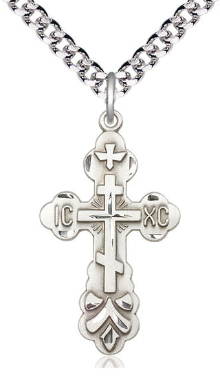 Sterling Silver Cross Medal Catholic Jewelry