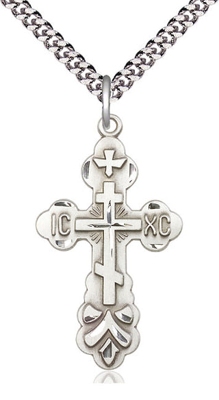 Sterling Silver Cross Medal Catholic Jewelry