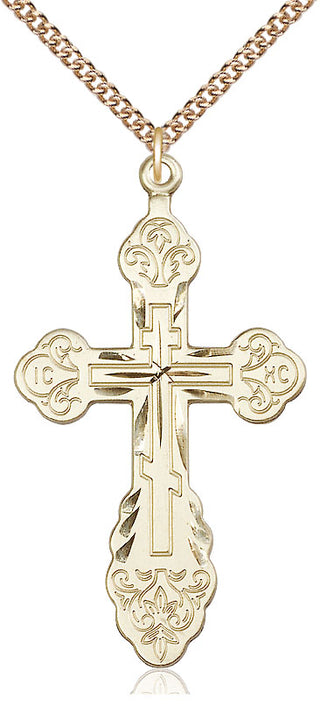 14kt Gold Vladimir Cross Medal