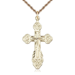 14kt Gold Vladimir Cross Medal