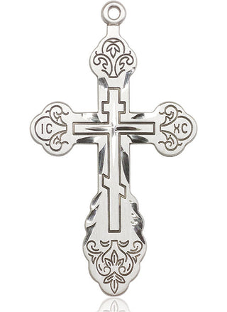 Sterling Silver Vladimir Cross Medal Catholic Jewelry