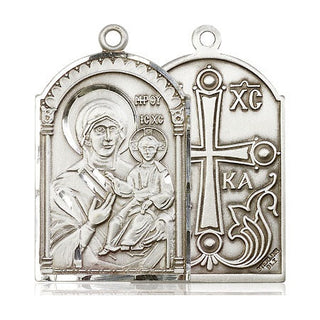 Sterling Silver Mother of God Medal