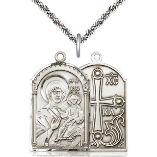 Sterling Silver Mother of God Medal Catholic Jewelry