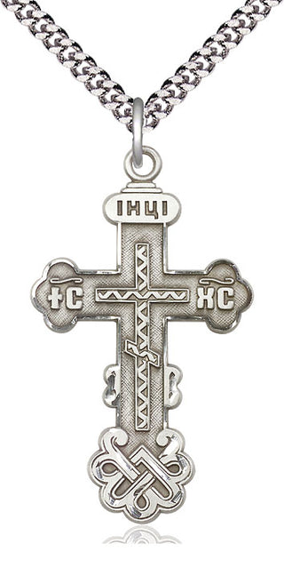 Sterling Silver Kiev Cross Medal Catholic Jewelry