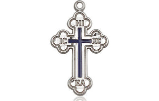 Sterling Silver Russian Cross Medal Religious Jewelry